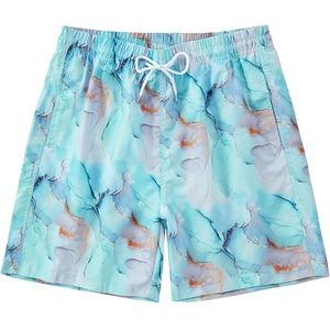 Shein Men's Swim‎ Trunks Quick Dry Beach Shorts with Mesh Lining Swimwear Medium